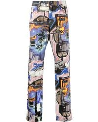 DIESEL - D-Kras Graphic Print Jeans - Lyst