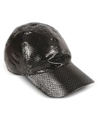 McQueen - Woven Cap Hat - Lyst