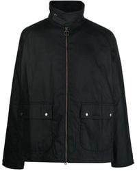 Barbour - Giacca Con Collo A Coste - Lyst