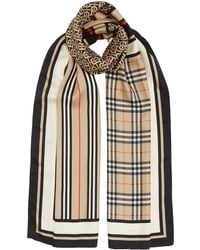 Burberry - Multi-panel Silk Scarf - Lyst