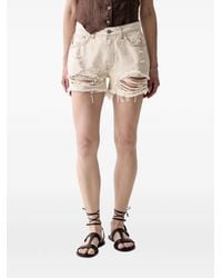 Haveone - Distressed Frayed Shorts - Lyst