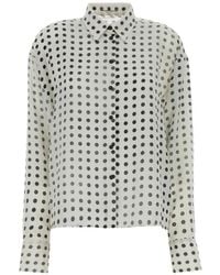Ermanno Scervino - Polka-Dot Silk Shirt - Lyst