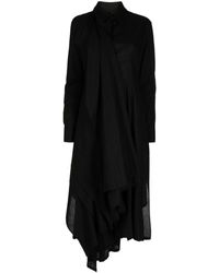 Yohji Yamamoto - Gedrapeerde Midi-jurk - Lyst