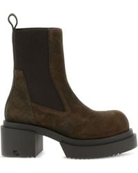 Rick Owens - Platform Boots With Elastic Strap - Lyst