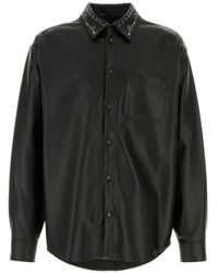 Marni - Stud-Embellished Leather Shirt - Lyst