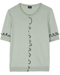 PS by Paul Smith - Cotton Knitted Top - Lyst