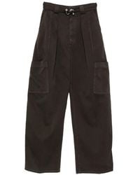 Sportmax - Pleated Wide-Leg Jeans - Lyst