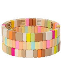 Roxanne Assoulin Neons And Neutrals Set Of Three Bracelets - Multicolour