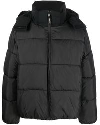 Calvin Klein - Panelled Quilted Hooded Puffer Jacket - Lyst
