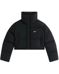 Kith - Shae Cropped Denim Puffer Jacket - Lyst
