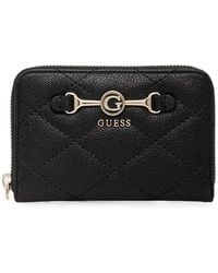 Guess - Frances Quilted Logo-Plaque Wallet - Lyst