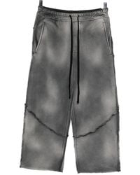 Thom Krom - Faded-Effect Raw-Cut Track Pants - Lyst