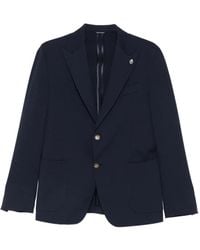 Daniele Alessandrini - Peak-Lapel Patch-Pockets Blazer - Lyst