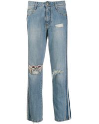 Ermanno Scervino Jeans mit Maskenapplikation - Blau