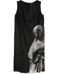 Fendi - Roman Statue-Print Midi Dress - Lyst