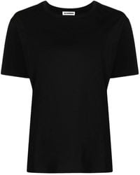 Jil Sander - T-Shirt Mit Rundem Ausschnitt - Lyst