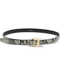 Anine Bing - Nicola Buckle Leather Belt - Lyst