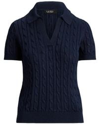 Ralph Lauren - Cable-Knit T-Shirt - Lyst