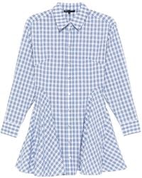 Maje - Check-Pattern Mini Dress - Lyst