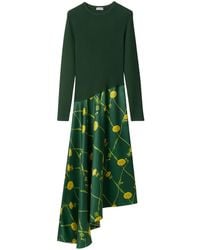 Burberry - Jurk Met Asymmetrische Rok - Lyst