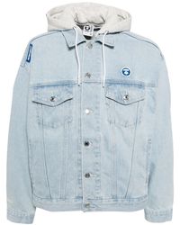 Aape By A Bathing Ape - Logo-Patch Hooded Jacket - Lyst