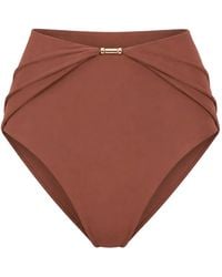 Devon Windsor - Evalina-Tone-Hardware Bikini Bottoms - Lyst