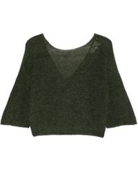 Ba&sh - V-Neck Crystal-Button Cardigan - Lyst