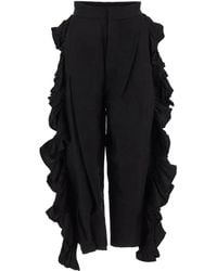 Uma Wang - Ruffled Trousers - Lyst