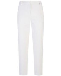 Eleventy - Tapered Cropped Trousers - Lyst
