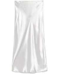 Patrizia Pepe - Satined Midi Skirt - Lyst