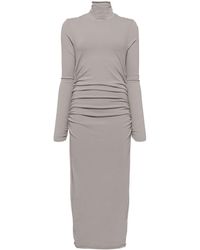 James Perse - Jersey Ruched Dress - Lyst