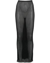 Dondup - Sheer-Knit Maxi Skirt - Lyst
