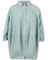 Ralph Lauren - Buttoned Mini Shirt Dress - Lyst