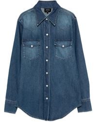 A.P.C. - Blouse Met Borstzak - Lyst