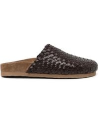 Dragon Diffusion - Woven Leather Mules - Lyst