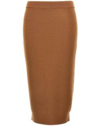 Saint Laurent - Wool Skirt - Lyst