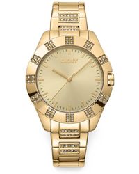 DKNY - Crystal-Embellished 36Mm Watch - Lyst