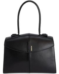 Jil Sander - Mittelgroße Linea Tote Bag Aus Leder - Lyst
