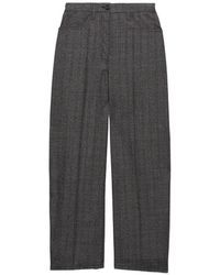 Prada - Mouliné Wollen Broek - Lyst
