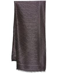 Elisabetta Franchi - Foulard Scarf With Lurex - Lyst