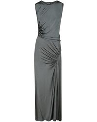 Giorgio Armani - Crystal-Embellished Ruched Maxi Dress - Lyst