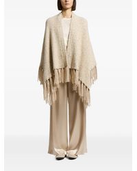 Peserico - Sequin-Embellished Fringed Cape - Lyst