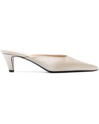 Totême - 55mm Pointed-toe Satin Mules - Lyst