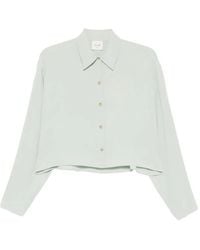 Alysi - Blouse À Boutonnière Sur Le Devant - Lyst