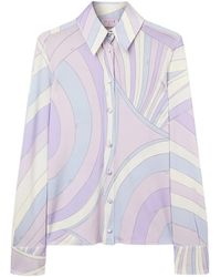 PUCCI - Camicia Con Stampa Iride - Lyst