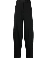 The Attico - Black Cotton Trousers - Lyst