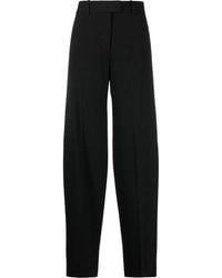 The Attico - Black Cotton Trousers - Lyst
