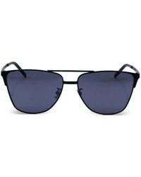 Saint Laurent - Square-Frame Double-Bridge Sunglasses - Lyst