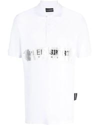 Philipp Plein - Logo-Print Short-Sleeved Polo Shirt - Lyst