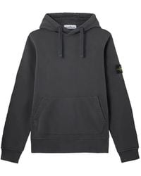 Stone Island - 6100062 Organic Cotton Fleece Hoodie - Lyst